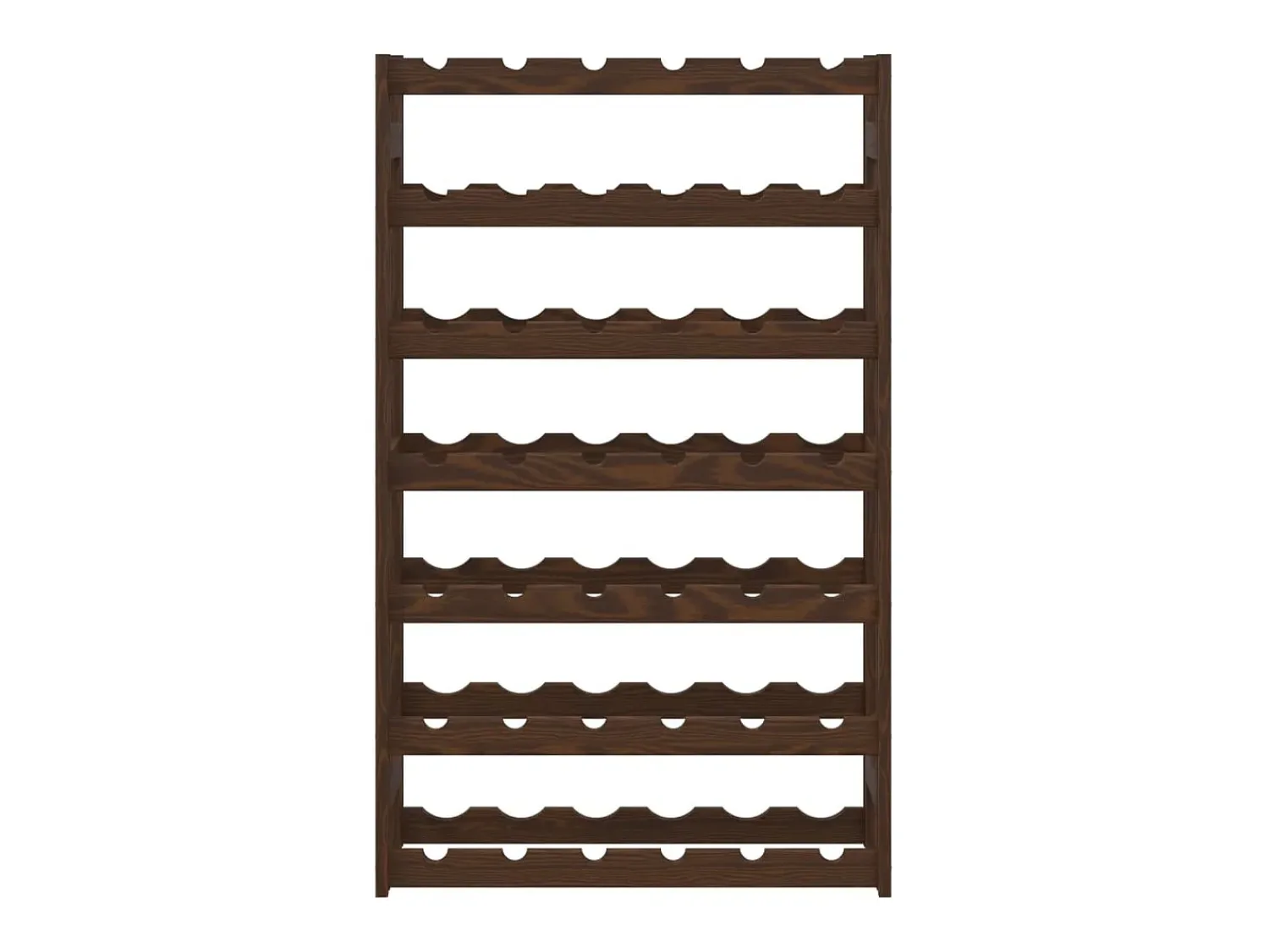 Acessórios De Arrumação|Acessório Vinho E Bar* Garrafeira para 42 garrafas madeira de pinho maciça PT519423 Castanho