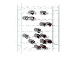Acessórios De Arrumação|Acessório Vinho E Bar* Garrafeira para 48 garrafas metal PT862886 Branco