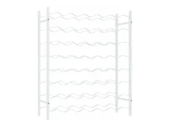 Acessórios De Arrumação|Acessório Vinho E Bar* Garrafeira para 48 garrafas metal PT862886 Branco