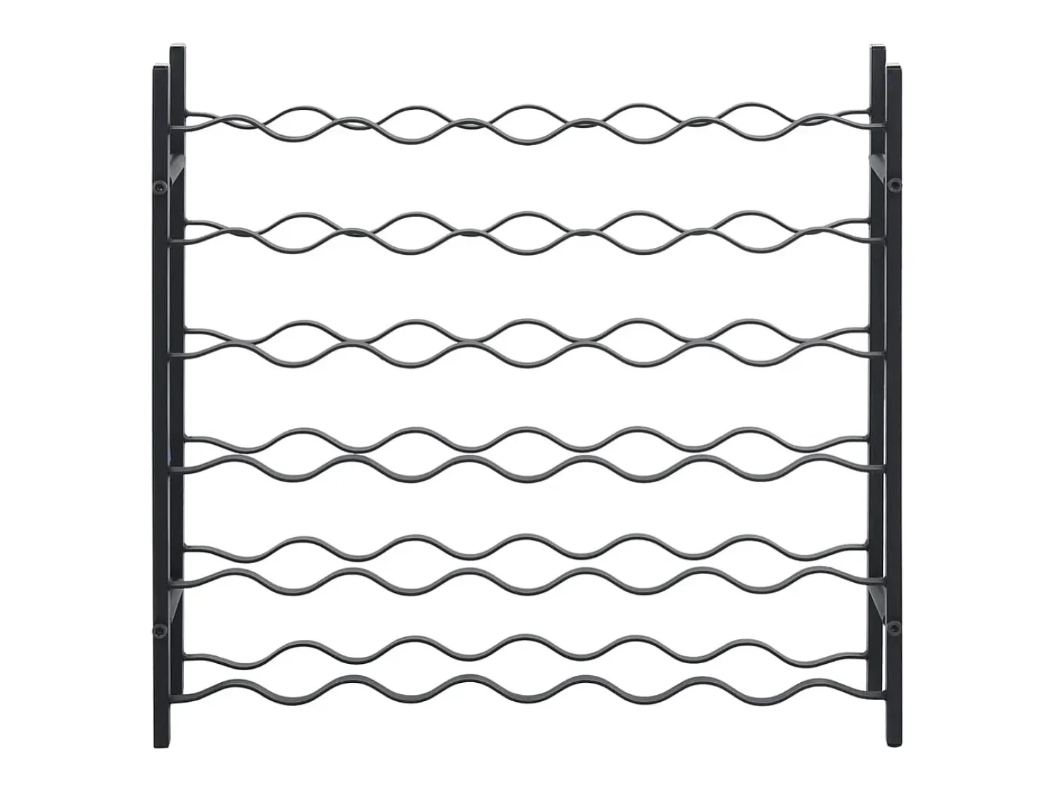 Garrafeira para 36 garrafas ferro PT862433 Preto