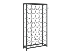 Discount Garrafeira para 45 garrafas 54x18x100 cm ferro forjado PT340450 Preto
