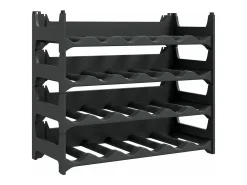 Clearance Garrafeira para 24 garrafas empilhável PP PT171592 Cinza antracite