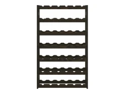 Acessórios De Arrumação|Acessório Vinho E Bar* Garrafeira para 42 garrafas madeira de pinho maciça PT607057 Preto