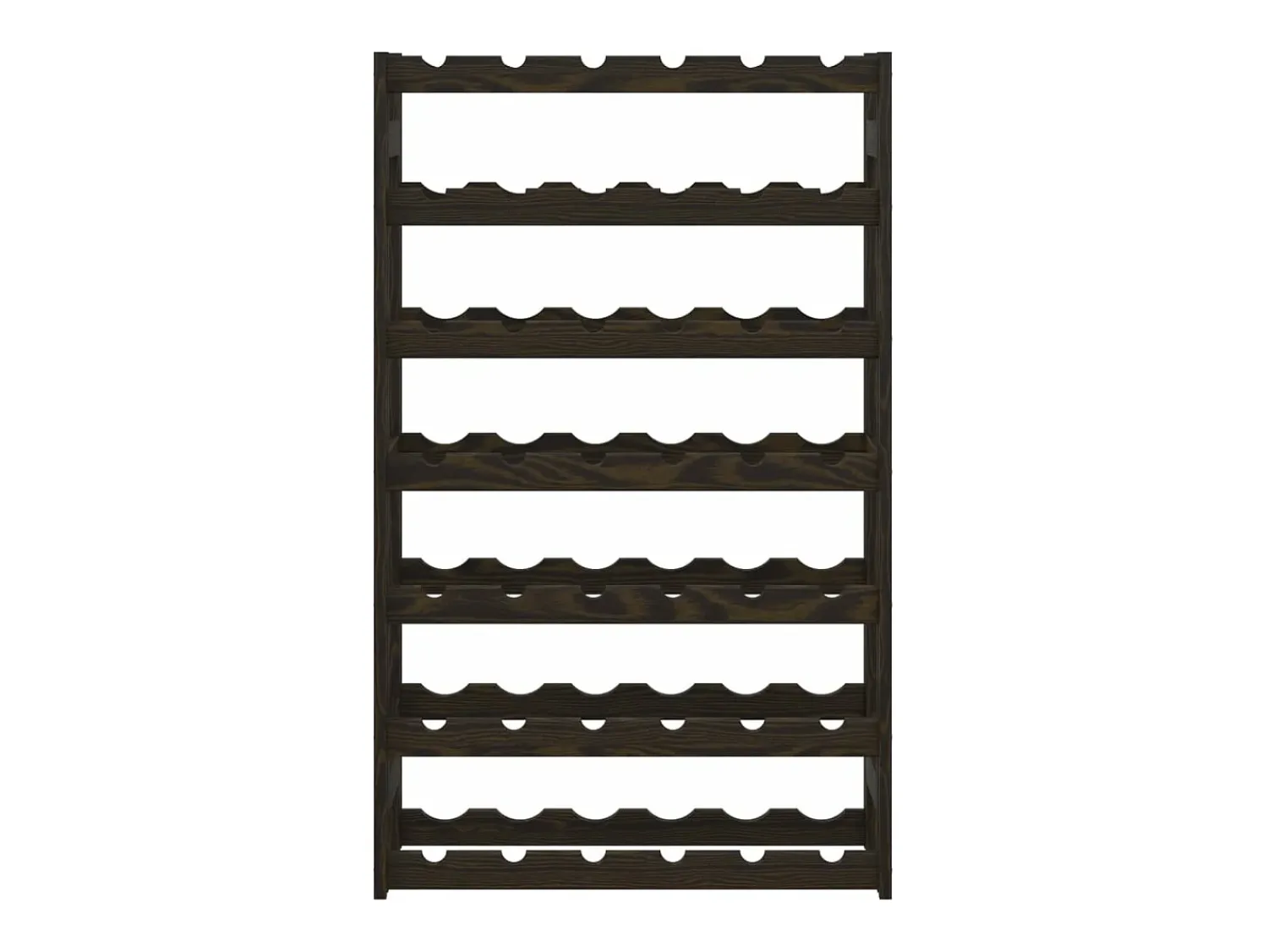Acessórios De Arrumação|Acessório Vinho E Bar* Garrafeira para 42 garrafas madeira de pinho maciça PT607057 Preto