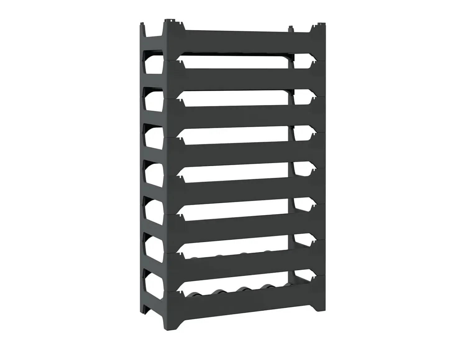 Online Garrafeira para 48 garrafas empilhável PP PT910160 Cinza antracite