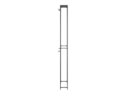 Sale Garrafeira para 95 garrafas 54x18x200 cm ferro forjado PT832783 Preto