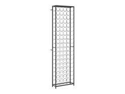 Sale Garrafeira para 95 garrafas 54x18x200 cm ferro forjado PT832783 Preto