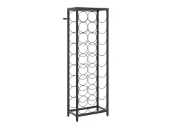 Acessórios De Arrumação|Acessório Vinho E Bar* Garrafeira para 27 garrafas 34x18x100 cm ferro forjado PT812170 Preto