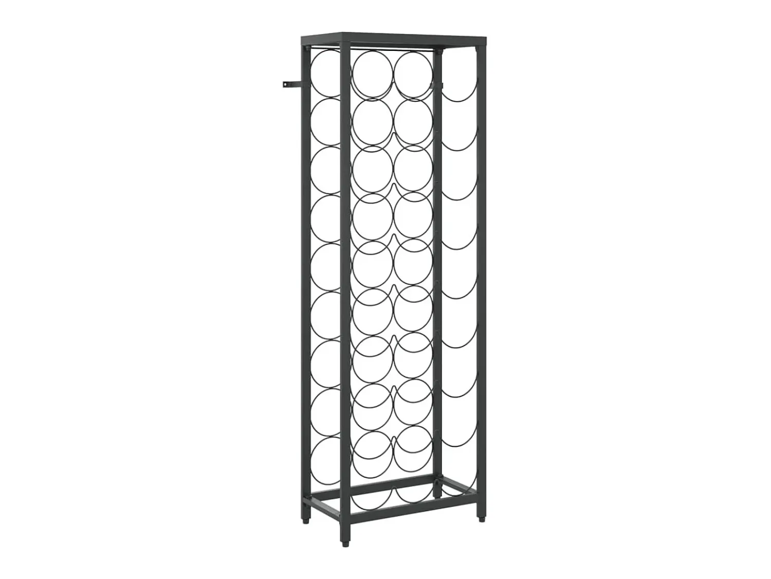 Acessórios De Arrumação|Acessório Vinho E Bar* Garrafeira para 27 garrafas 34x18x100 cm ferro forjado PT812170 Preto