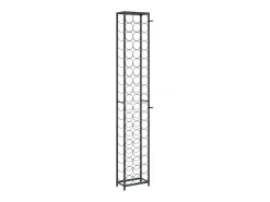 Sale Garrafeira para 57 garrafas 34x18x200 cm ferro forjado PT892144 Preto