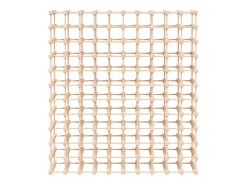 Acessórios De Arrumação|Acessório Vinho E Bar| Garrafeira para 120 garrafas 112,5x23x123,5 cm pinho maciço PT621106 Castanho
