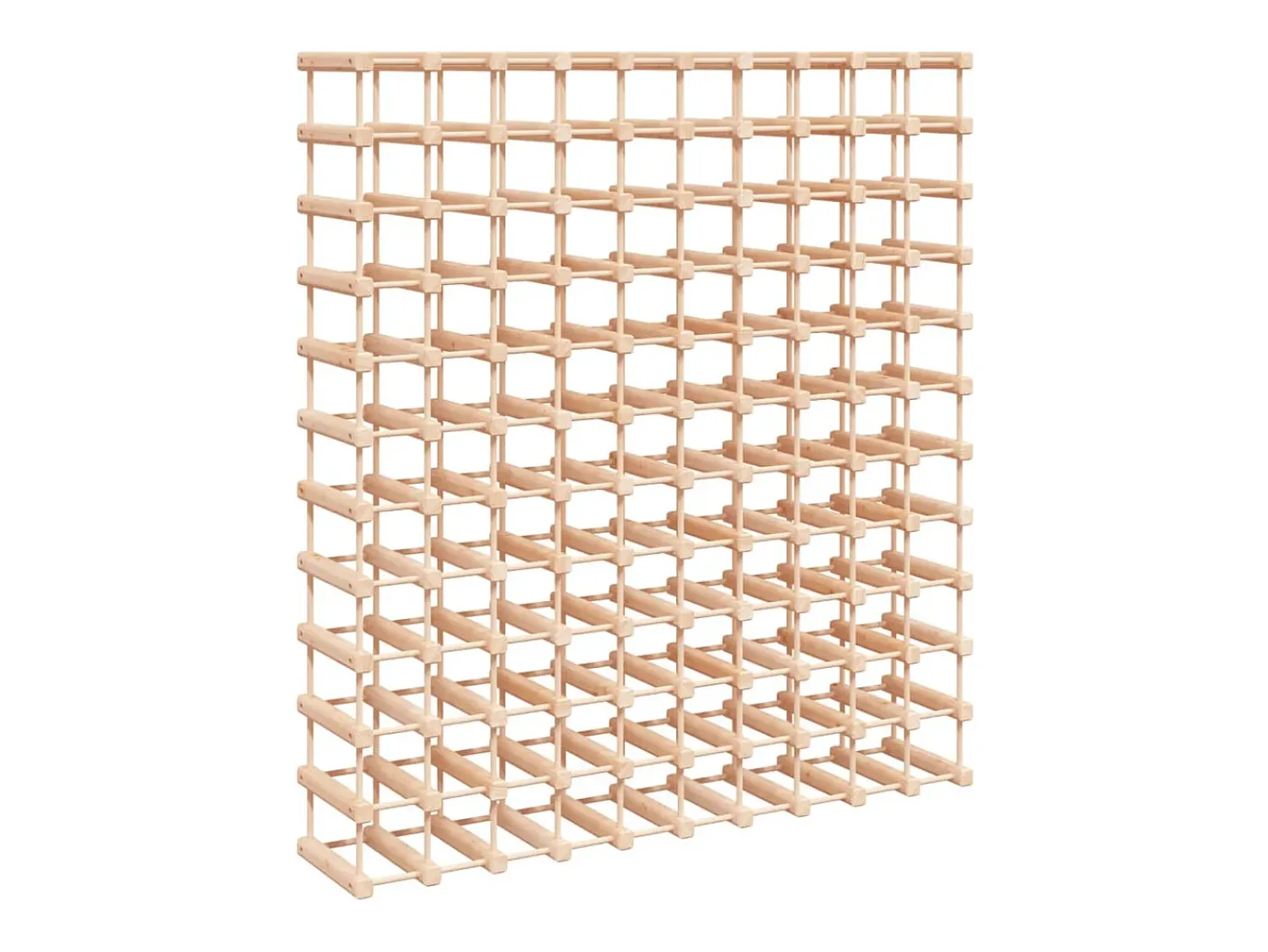 Acessórios De Arrumação|Acessório Vinho E Bar| Garrafeira para 120 garrafas 112,5x23x123,5 cm pinho maciço PT621106 Castanho