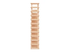Acessórios De Arrumação|Acessório Vinho E Bar| Garrafeira para 120 garrafas 112,5x23x123,5 cm pinho maciço PT621106 Castanho