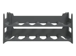 Garrafeira para 12 garrafas empilhável PP PT614596 Cinza antracite