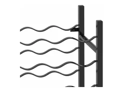 Acessórios De Arrumação|Acessório Vinho E Bar* Garrafeira para 48 garrafas metal PT906237 Preto