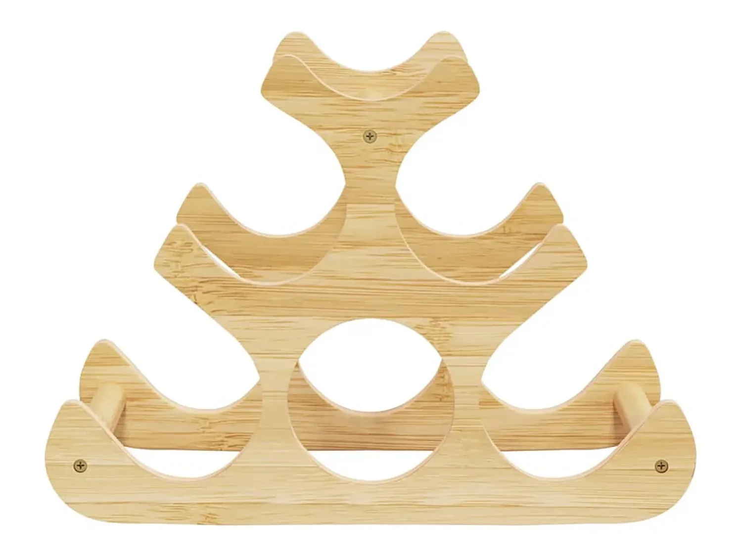 Best Garrafeira para 6 garrafas 35x18x25,5 cm bambu PT104028 Castanho