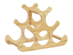Best Garrafeira para 6 garrafas 35x18x25,5 cm bambu PT104028 Castanho