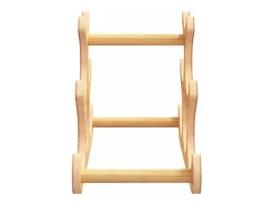 Best Garrafeira para 6 garrafas 35x18x25,5 cm bambu PT104028 Castanho