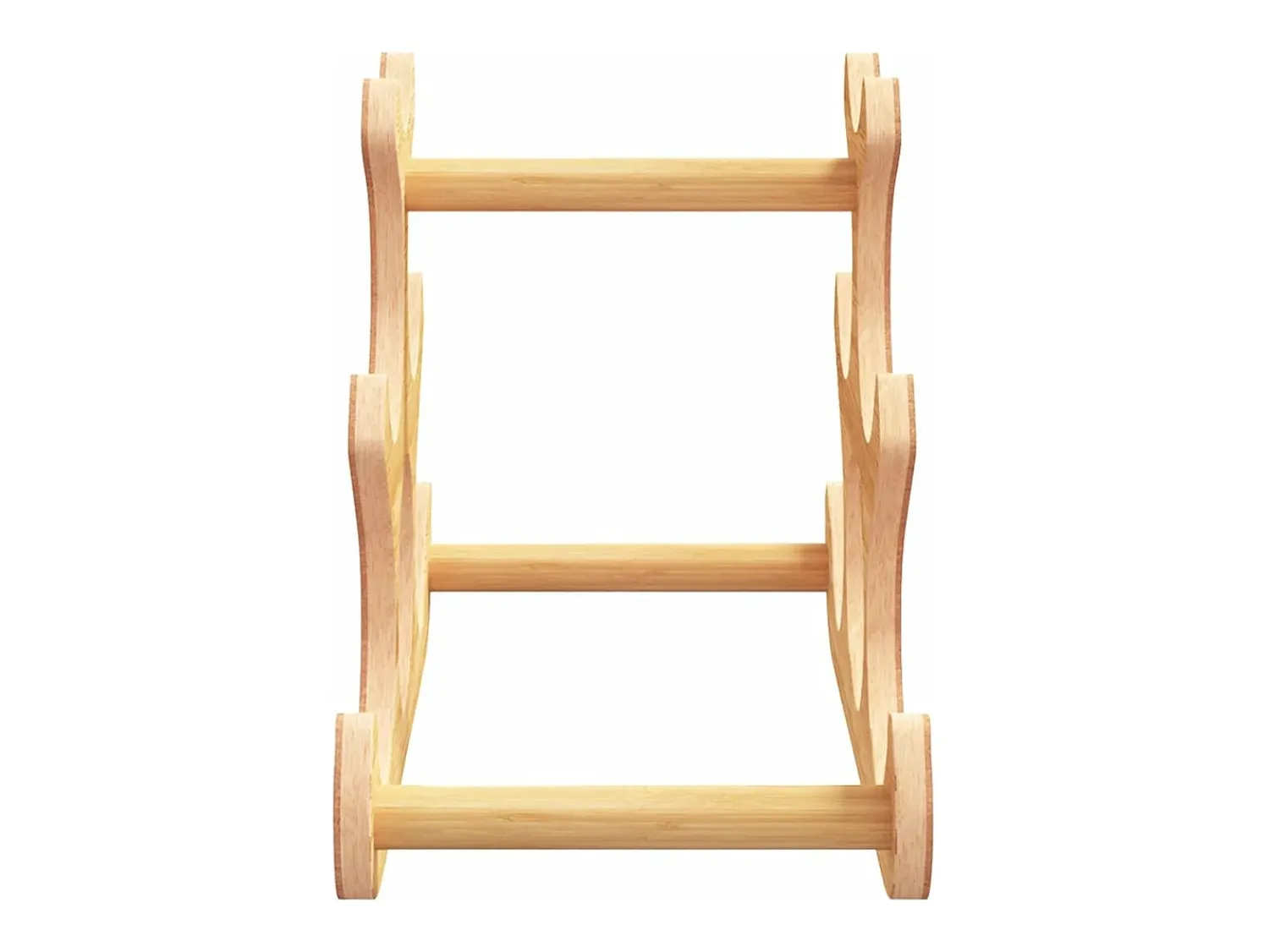 Best Garrafeira para 6 garrafas 35x18x25,5 cm bambu PT104028 Castanho