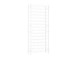 Acessórios De Arrumação|Acessório Vinho E Bar* Garrafeira para 96 garrafas metal PT851221 Branco