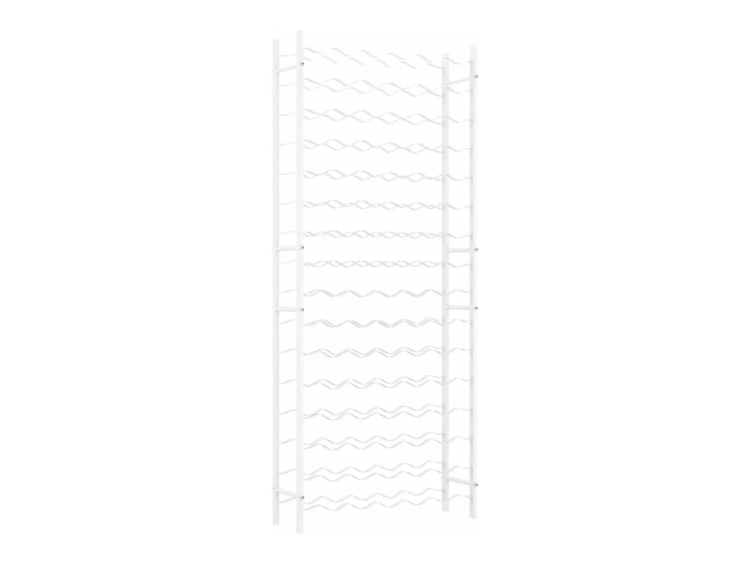 Acessórios De Arrumação|Acessório Vinho E Bar* Garrafeira para 96 garrafas metal PT851221 Branco