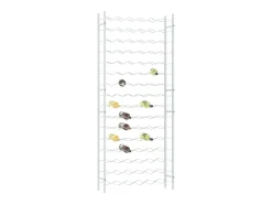 Acessórios De Arrumação|Acessório Vinho E Bar* Garrafeira para 96 garrafas metal PT851221 Branco