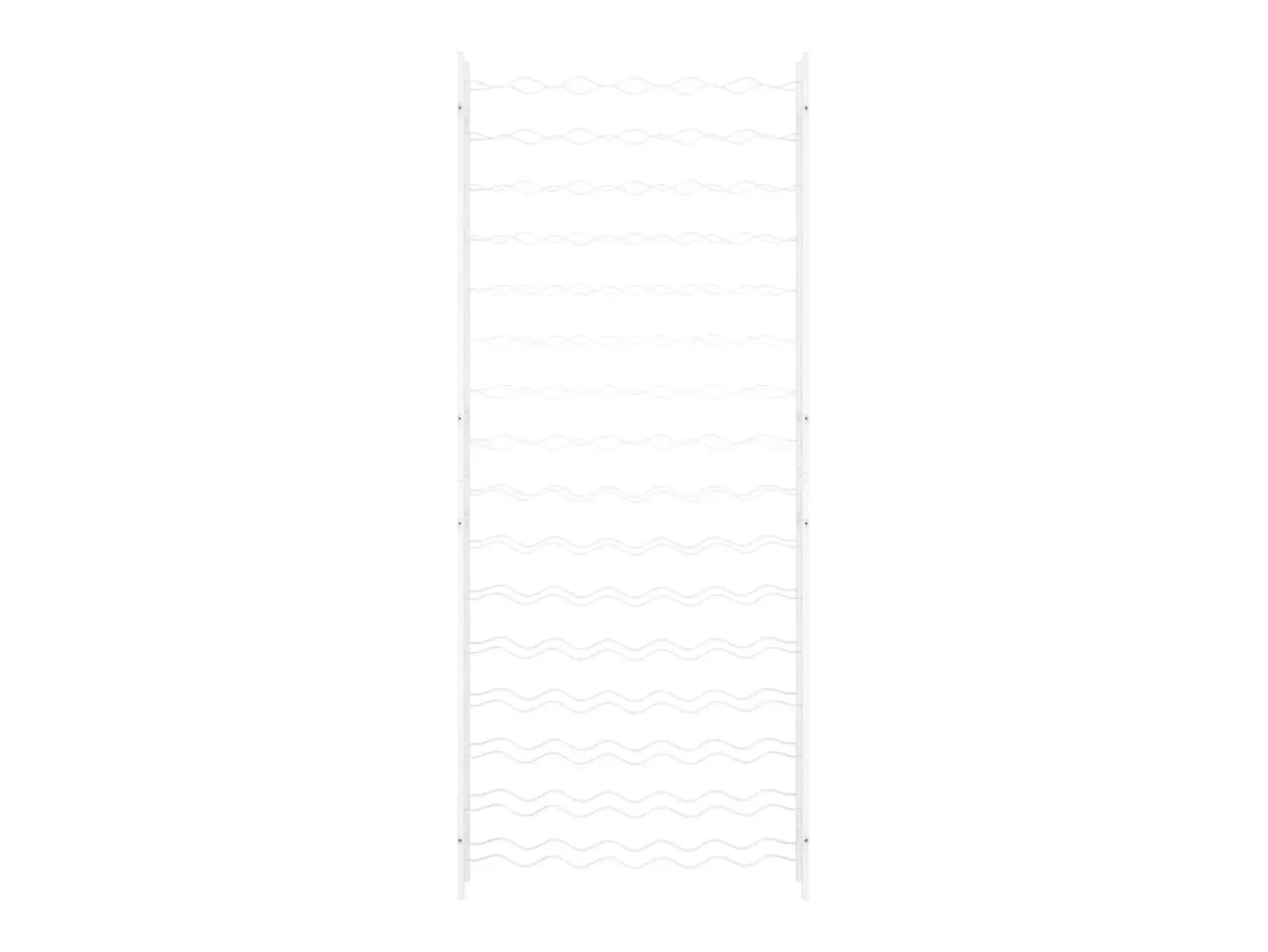 Acessórios De Arrumação|Acessório Vinho E Bar* Garrafeira para 96 garrafas metal PT851221 Branco