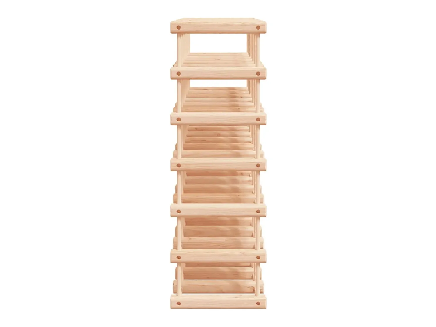 Acessórios De Arrumação|Acessório Vinho E Bar| Garrafeira para 42 garrafas 68,5x23x68,5 cm pinho maciço PT480031 Castanho