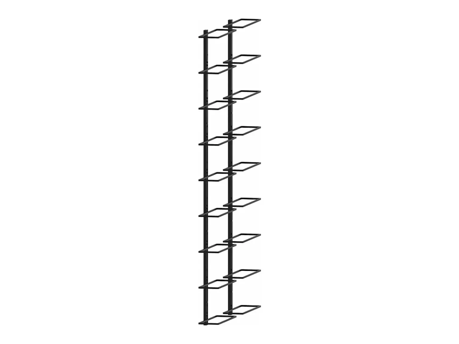 Garrafeiras de parede para 18 garrafas 2 pcs ferro PT514918^ Acessórios De Arrumação|Acessório Vinho E Bar
