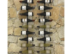 Garrafeiras de parede para 18 garrafas 2 pcs ferro PT514918^ Acessórios De Arrumação|Acessório Vinho E Bar