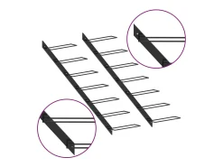Acessórios De Arrumação|Acessório Vinho E Bar| Garrafeiras de parede para 14 garrafas 2 pcs metal PT676488 Preto