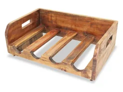 Sale Garrafeiras para 16 garrafas 4 pcs madeira recuperada maciça PT951533 Castanho