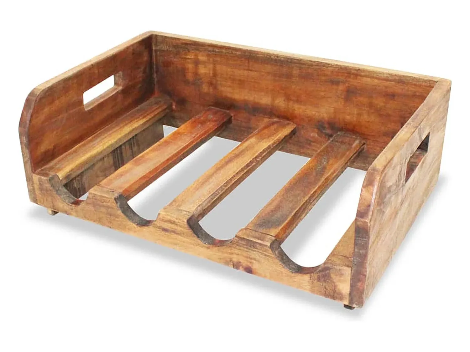 Sale Garrafeiras para 16 garrafas 4 pcs madeira recuperada maciça PT951533 Castanho