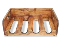 Sale Garrafeiras para 16 garrafas 4 pcs madeira recuperada maciça PT951533 Castanho