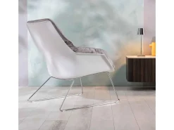 Discount Grace - Poltrona em polipropileno cinza Cinzento