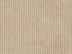Vente-unique Grande sofá de canto direito conversível express em veludo canelado beige POGNI^ Sofá