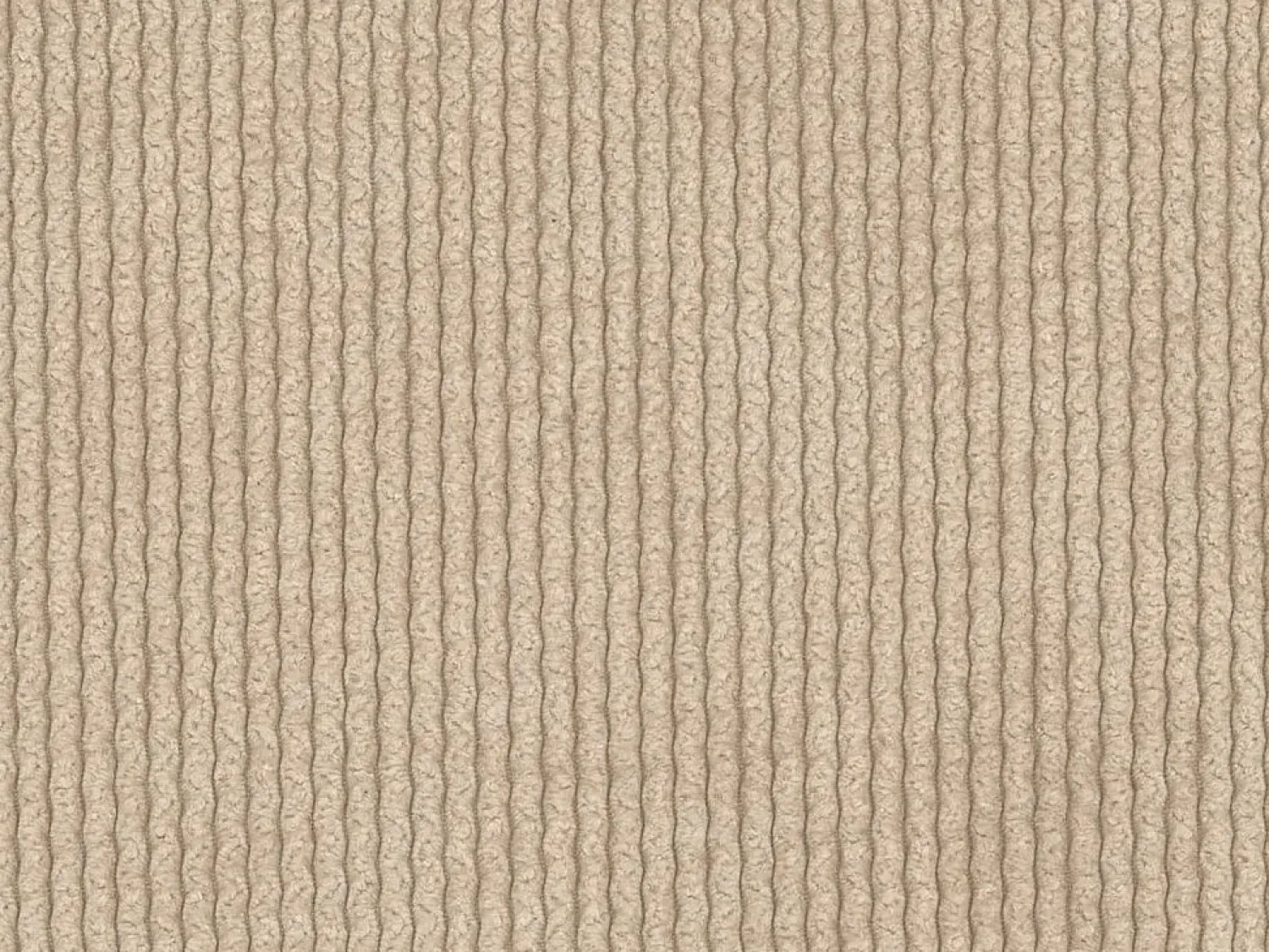 Vente-unique Grande sofá de canto direito conversível express em veludo canelado beige POGNI^ Sofá
