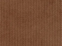 Best Maison Céphy Grande sofá de canto direito veludo canelado POGNI de Terracota