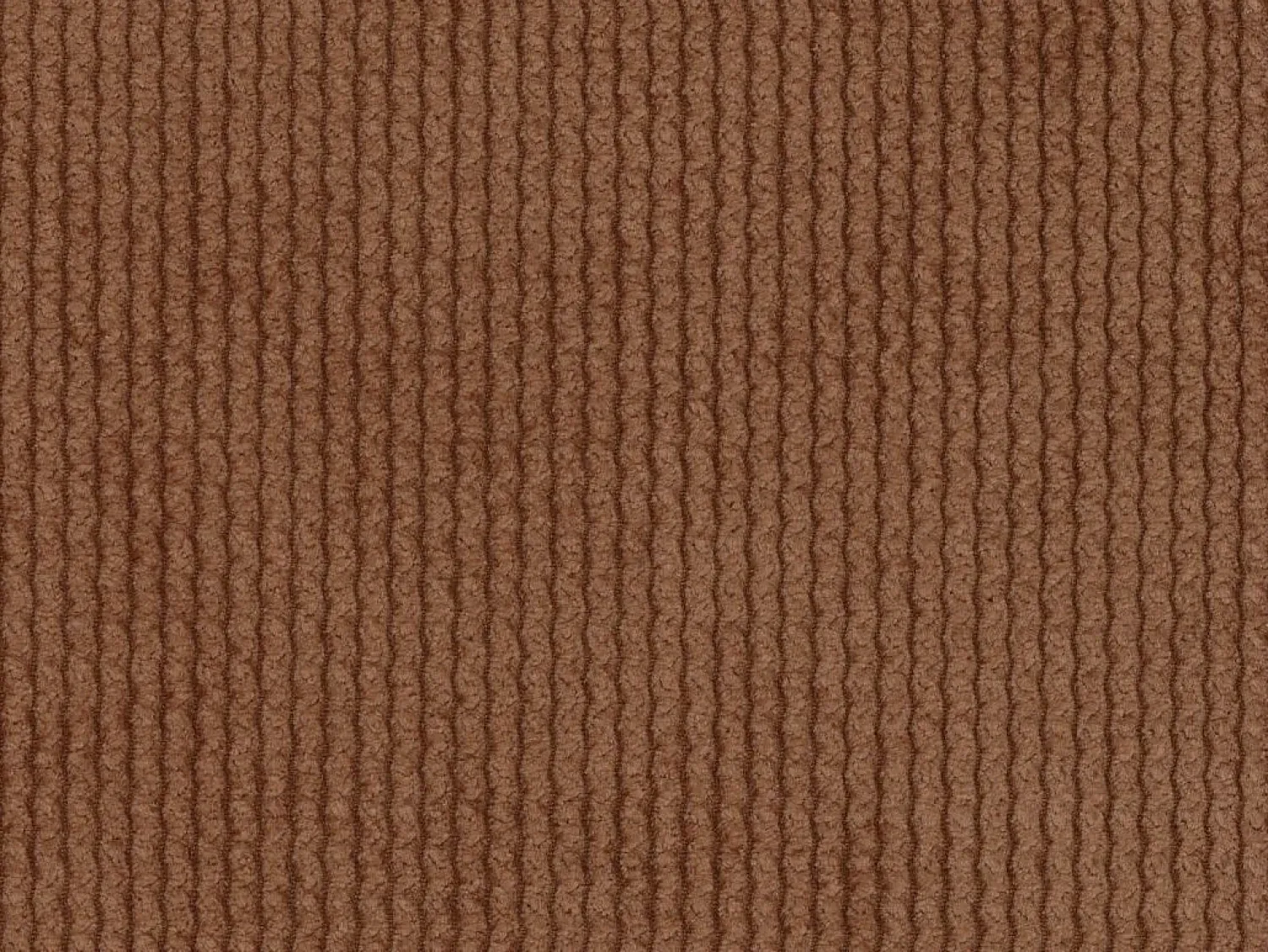 Best Maison Céphy Grande sofá de canto direito veludo canelado POGNI de Terracota