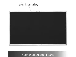 Grande Tela de Projeção HD SucceBuy, 279 cm, Tela de Projetor 16:9, Moldura 3D de Liga de Alumínio, para Projetores de Vídeo Externos e Domésticos^ Móvel De Tv