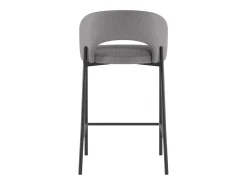Discount Greta - Banco em tecido - Conjunto de 2 peças Preto
