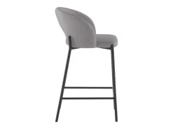 Discount Greta - Banco em tecido - Conjunto de 2 peças Preto