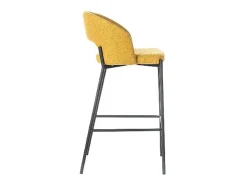 Best Homemania Greta - Banqueta de tecido - Conjunto de 2 peças Amarelo