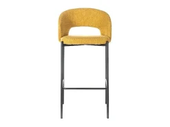 Best Homemania Greta - Banqueta de tecido - Conjunto de 2 peças Amarelo