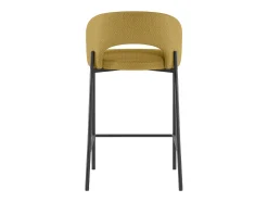 Best Homemania Greta - Banqueta de tecido - Conjunto de 2 peças Amarelo