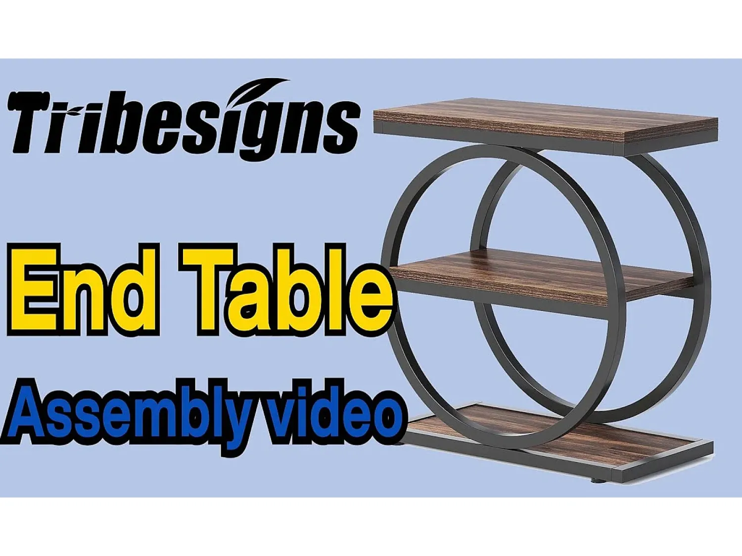 Mesa De Apoio|Tribesigns Guarda - coisas estreita com 3 níveis, Mesa de sala em madeira com estrutura em metal preto, Mesa baixa industrial para sofá Castanho