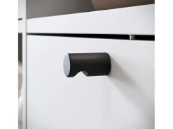Guarda roupa moderna 90 cm roupeiro de entrada com espelho prateleiras e varão mate^ Móvel De Entrada