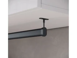 Guarda roupa moderno roupeiro de entrada com espelho assento e prateleiras frentes brilho corpo mate^ Móvel De Entrada