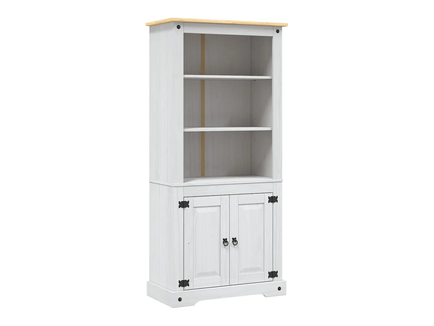 Biblioteca|vidaxl Guarda-louças Corona em pinho mexicano 80x40x170 cm Branco