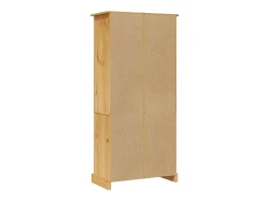 Biblioteca|vidaxl Guarda-louças Corona Range em pinho mexicano 80x40x170 cm Natural claro